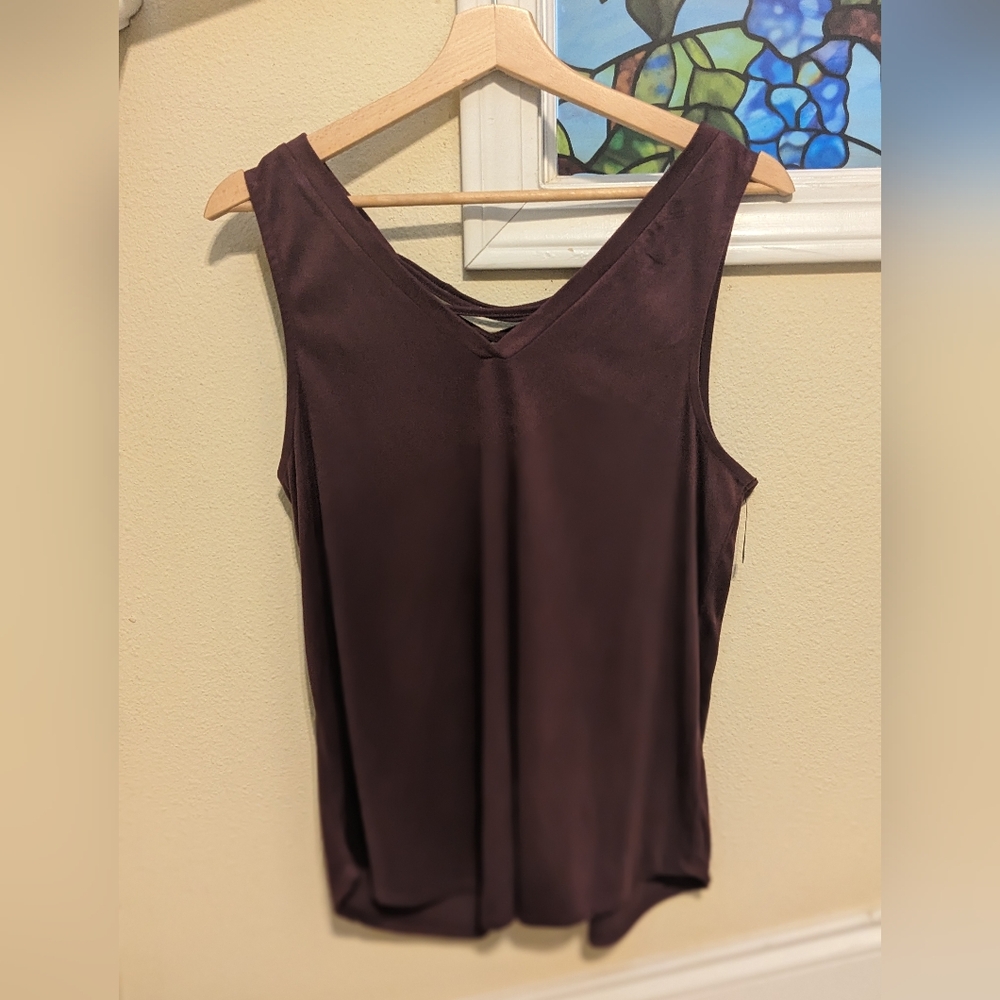 Grayson threads women's small sleeveless top plum
